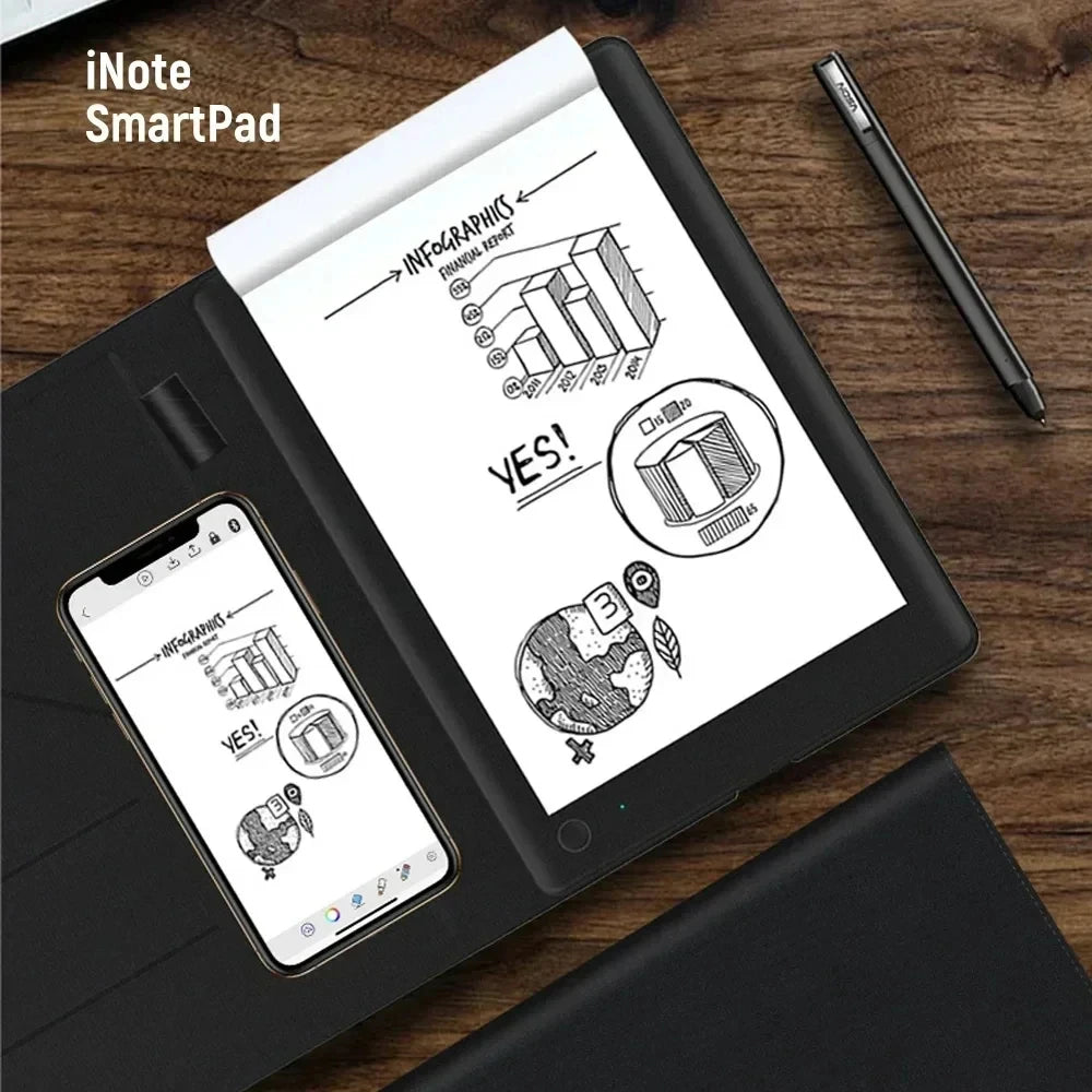 A5 Bluetooth Business Digital Tablet Graffiti Painting Pad Board Office Creative Art Work Smart Notepad Notebook Writing Board